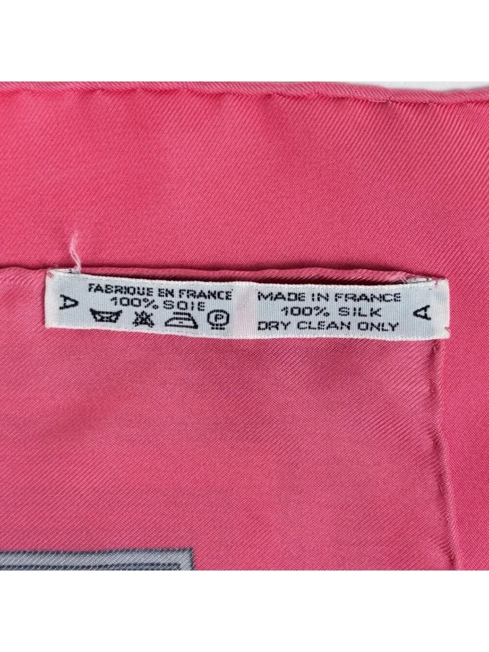 Hermes Carre 90 les Tuileries Roulis Park Scarf Silk Pink Gray
